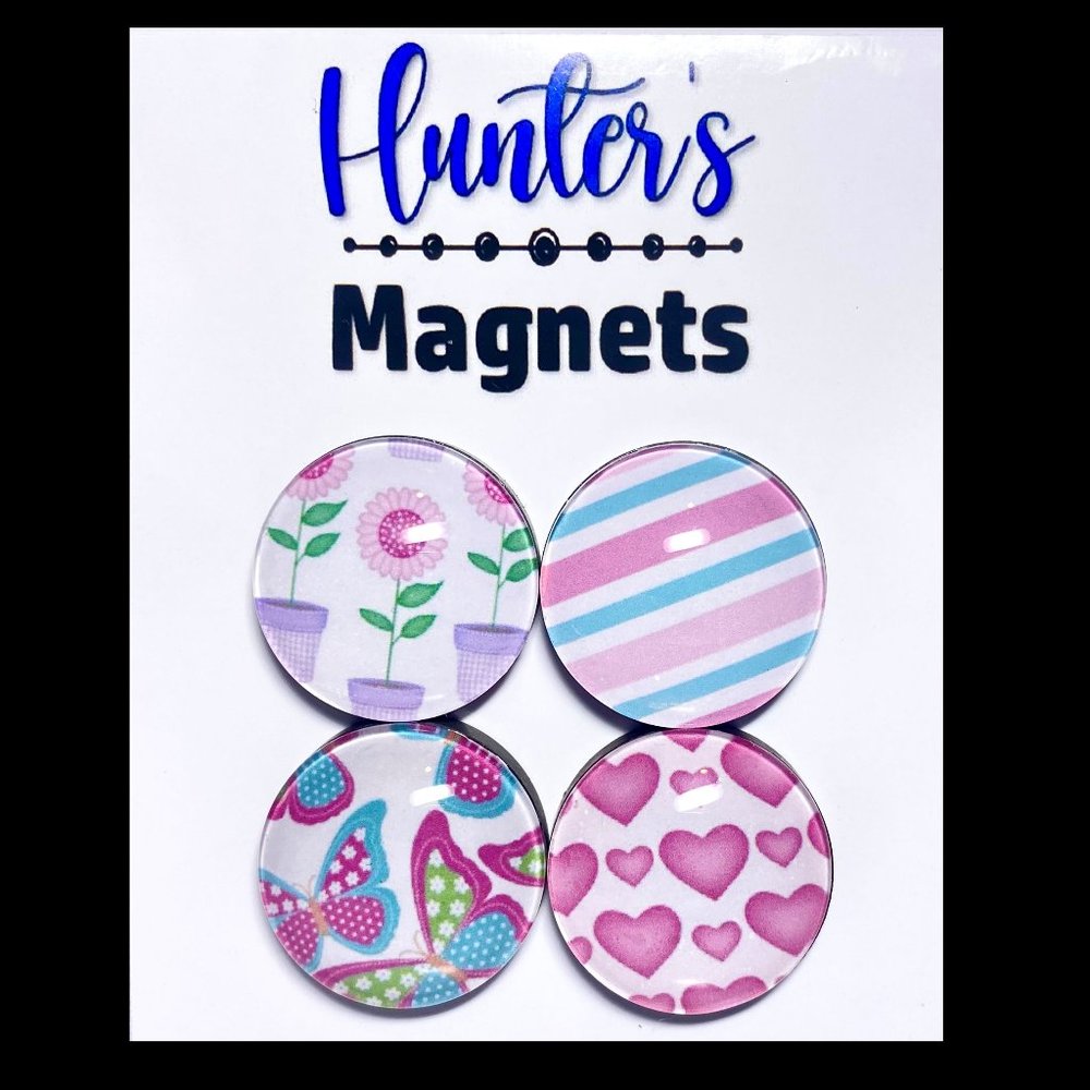 Set of 4 Magnets - Spring Designs Glass Refrigerator Kitchen Whiteboard 07025